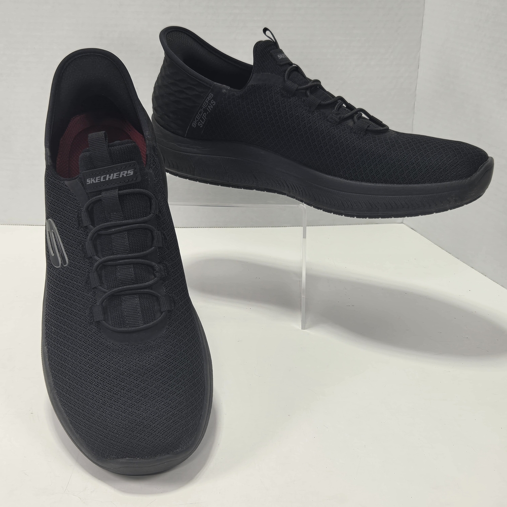 Skechers Work Summits-Colsin Black Hands Free Slip-Ins Men's Size 10 1/2 10.5